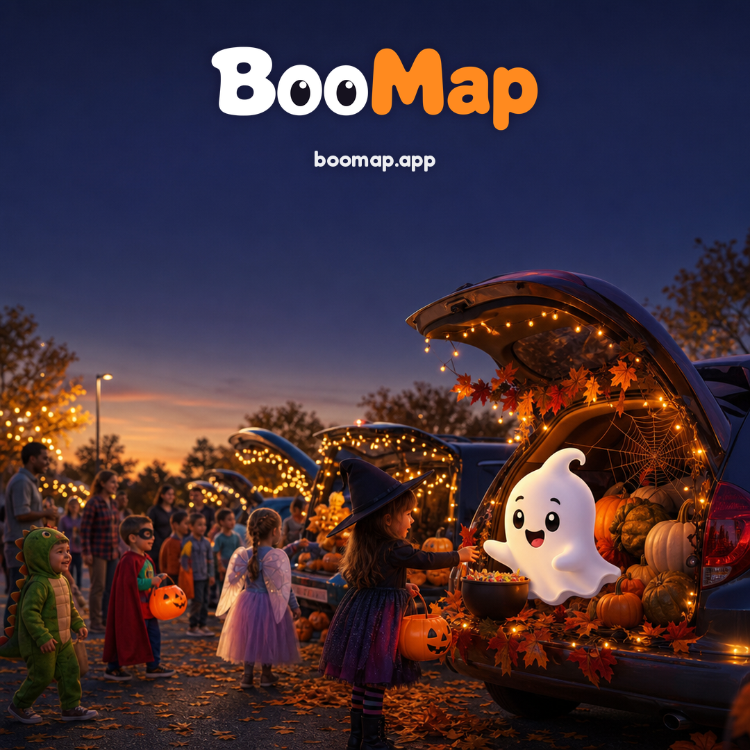 BooMap social post: facebook 3 trunk or treat