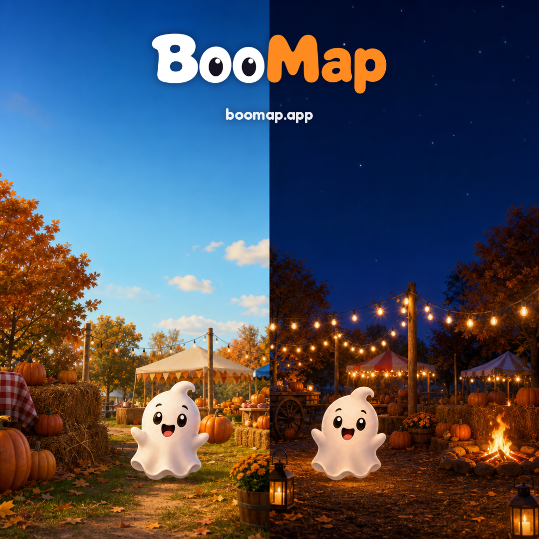 BooMap social post: facebook 4 day or night