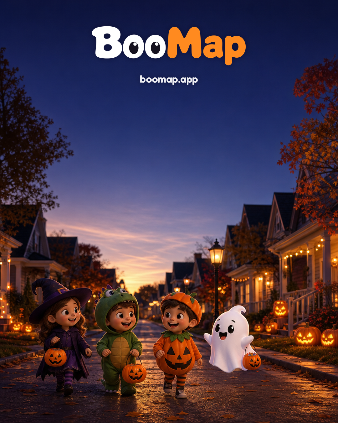 BooMap social post: instagram 3 family night