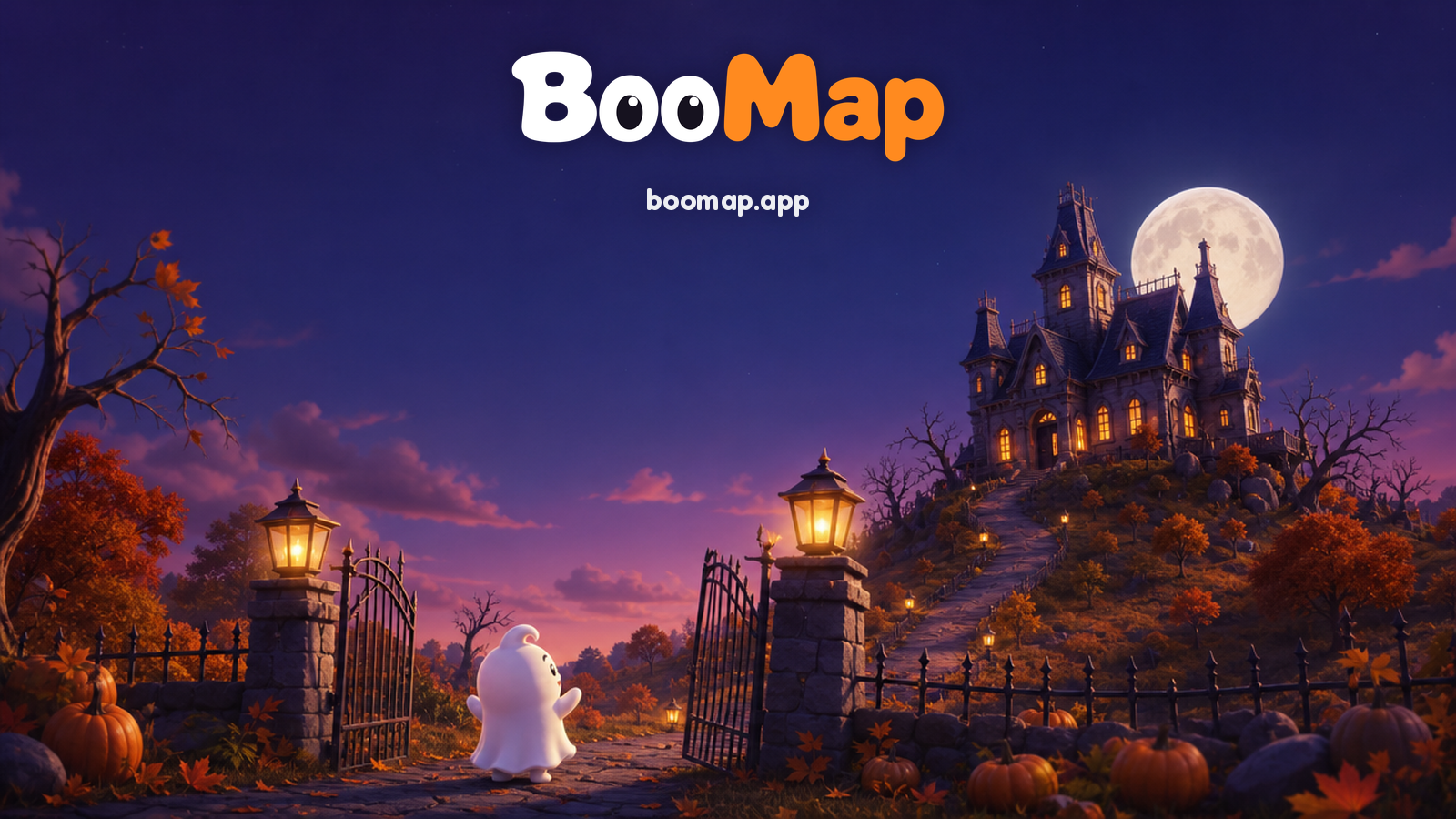 BooMap social post: x 5 haunted house